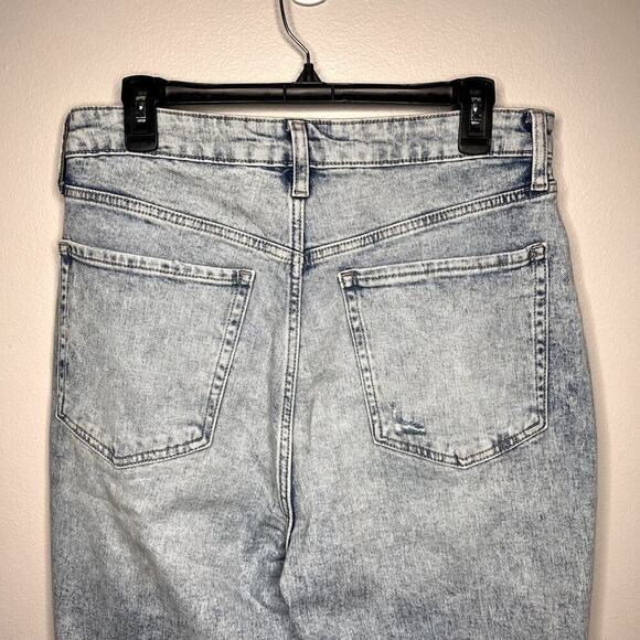 Old Navy O.G. Straight Leg Higher High-Rise Jeans Secret Smooth Pockets Size 12 - Picture 10 of 16